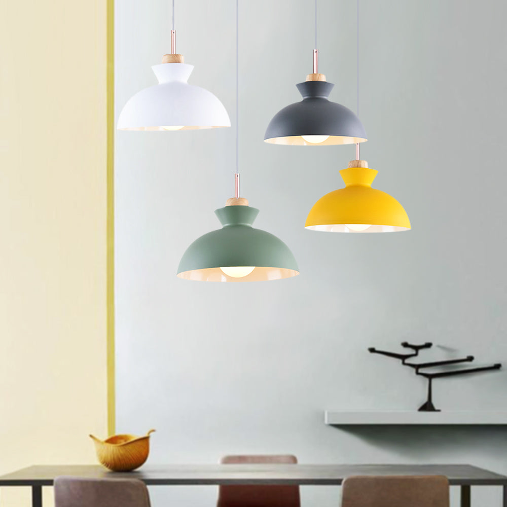 Scandinavian 1-light Dome Pendant Light