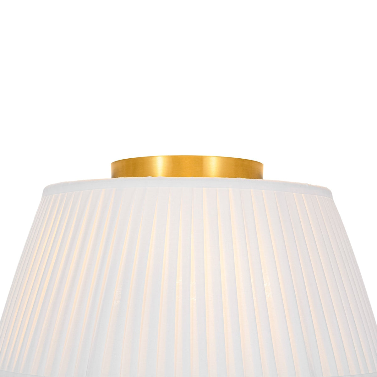 Boho 3-Light Round Pleated Fabric Drum Cage Flush Mount