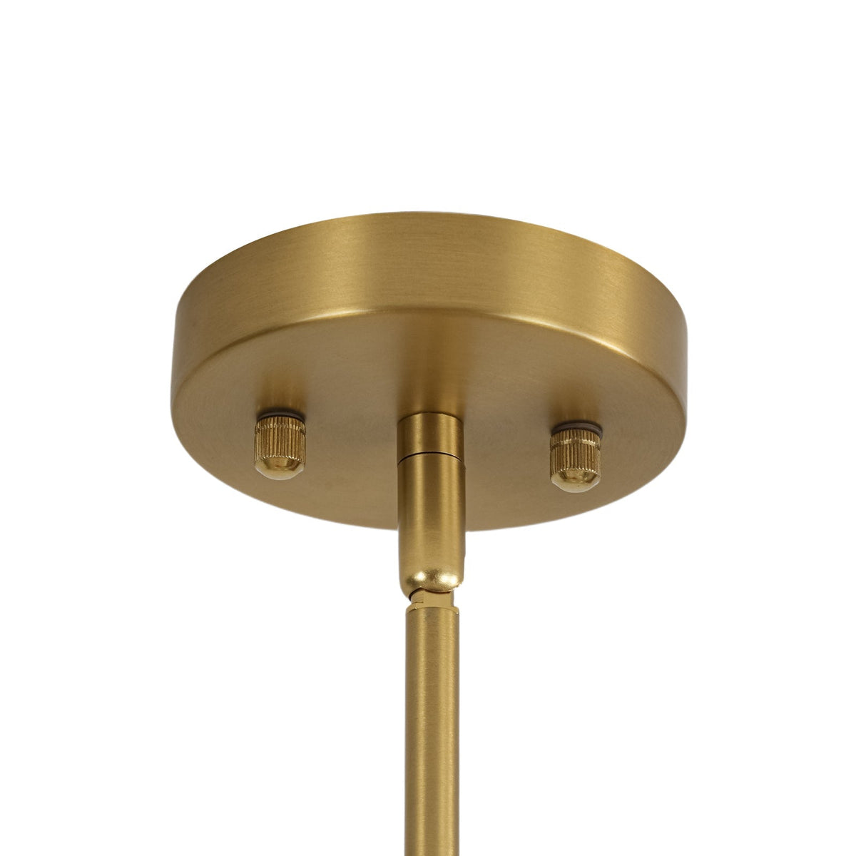 Brass 8-Light Tiered Opal Glass Globe Sputnik Chandelier