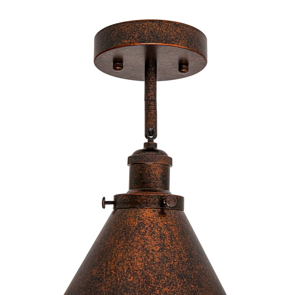 Copper Adjustable Head Cone Wall Sconce Ceiling Light