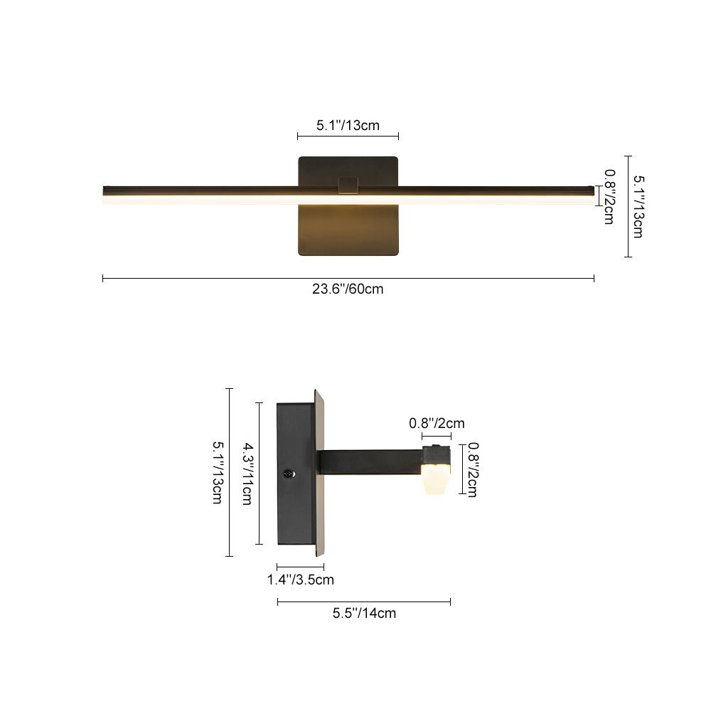 Dimmable LED Linear Vanity Wall Sconce Picture Light 3CCT