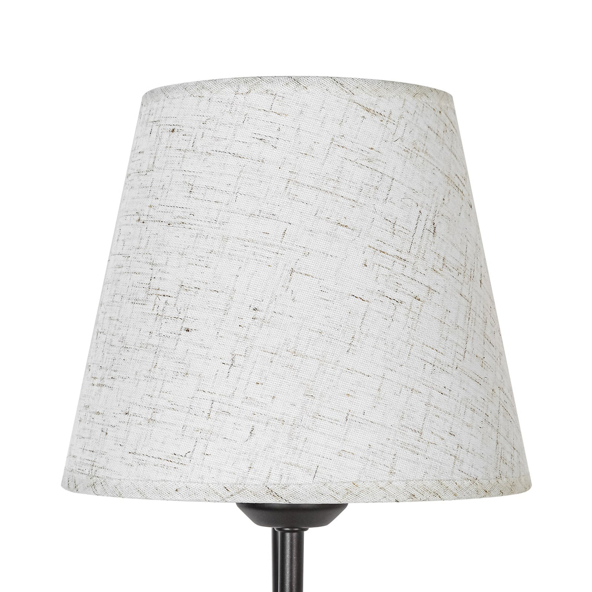French Country 1-Light Beige Fabric Cone Armed Wall Sconce