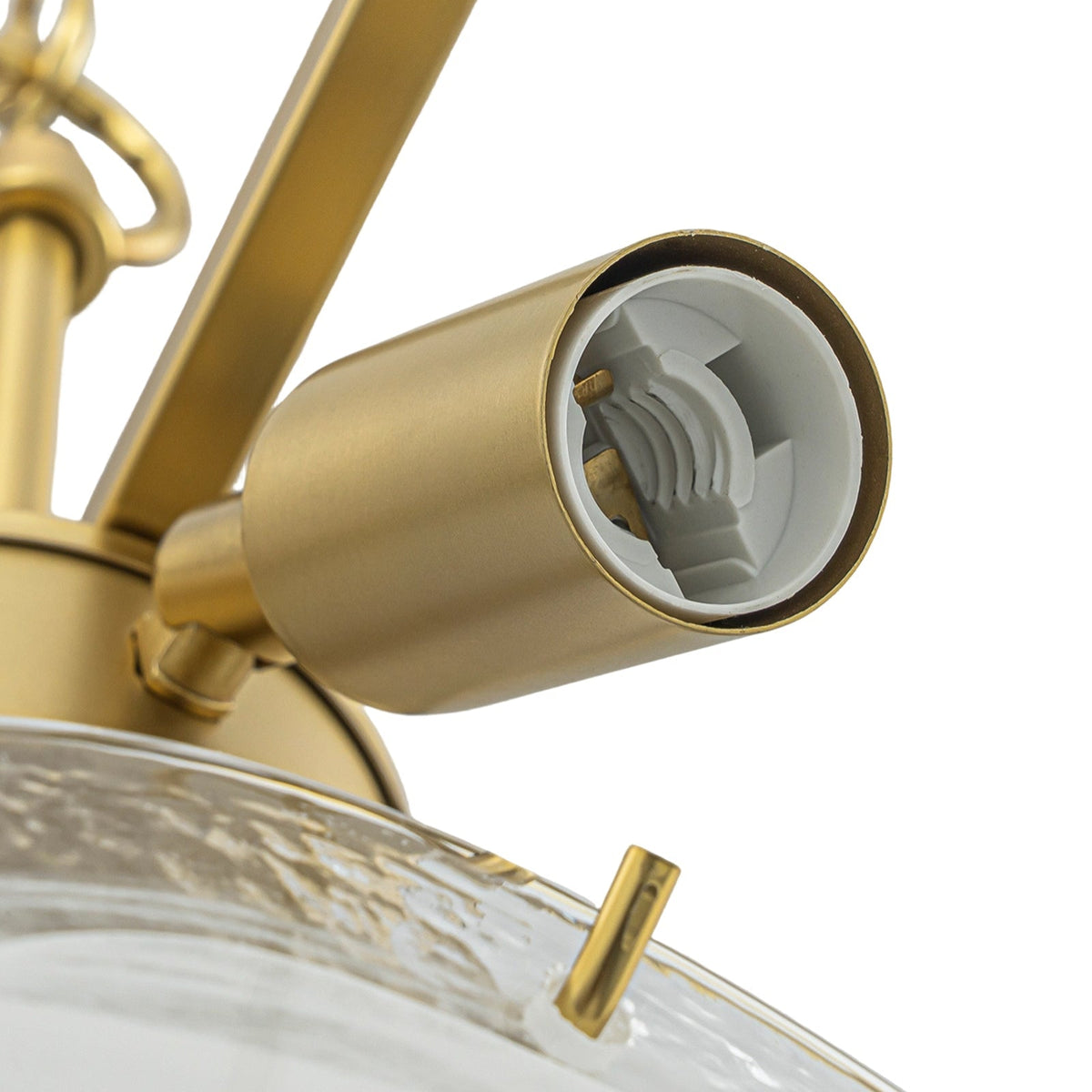 Glam Brass Opal Swirl Glass Round Tiered Chandelier