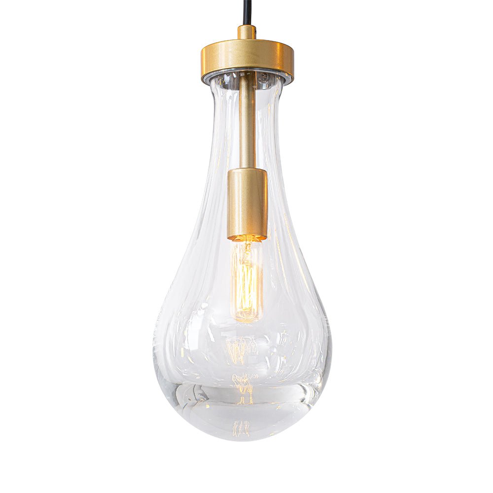 Glam Cluster 13-Light Teardrop Glass Linear Island Pendant