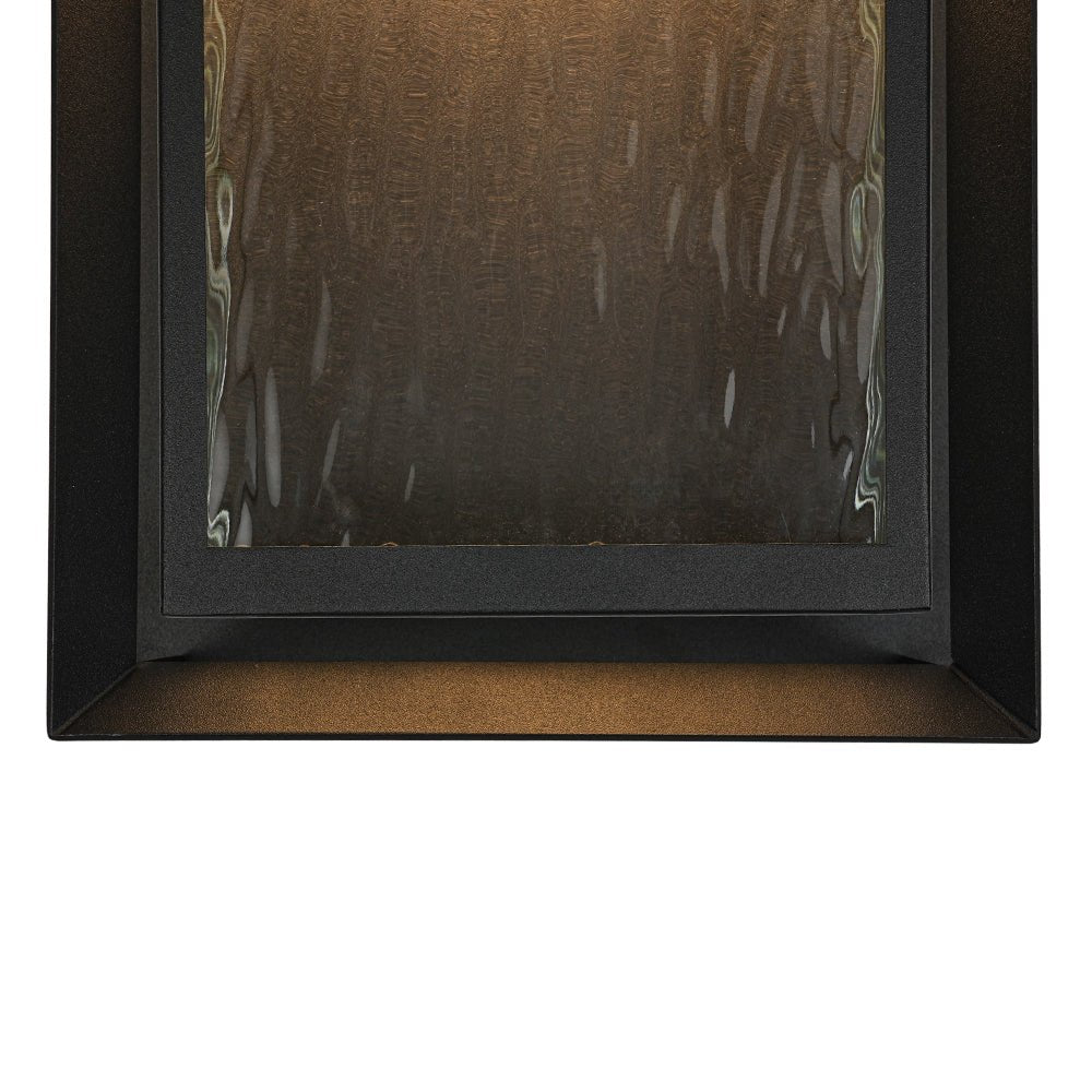 IP23 Rippled Glass Rectangle Dimmable LED Outdoor Wall Lantern