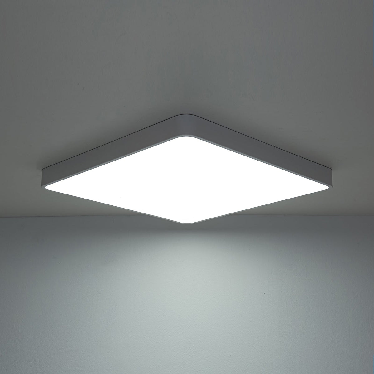 Minimalist Dimmable LED Square Flush Mount Ceiling Light