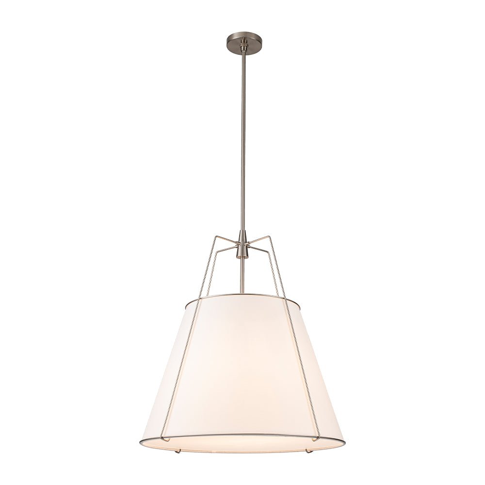 (OpenBox) Modern Fabric Conical Drum Cage Pendant Light
