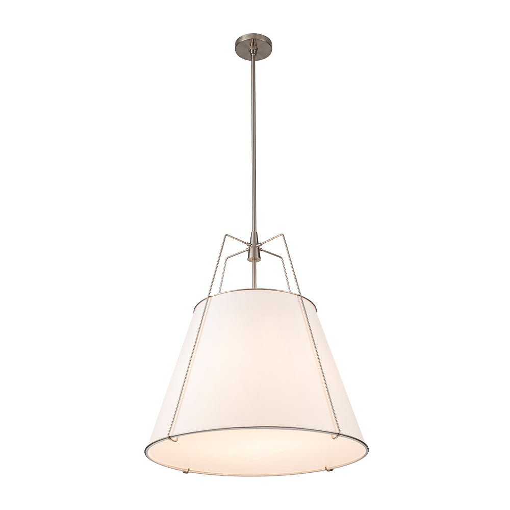 (OpenBox) Modern Fabric Conical Drum Cage Pendant Light