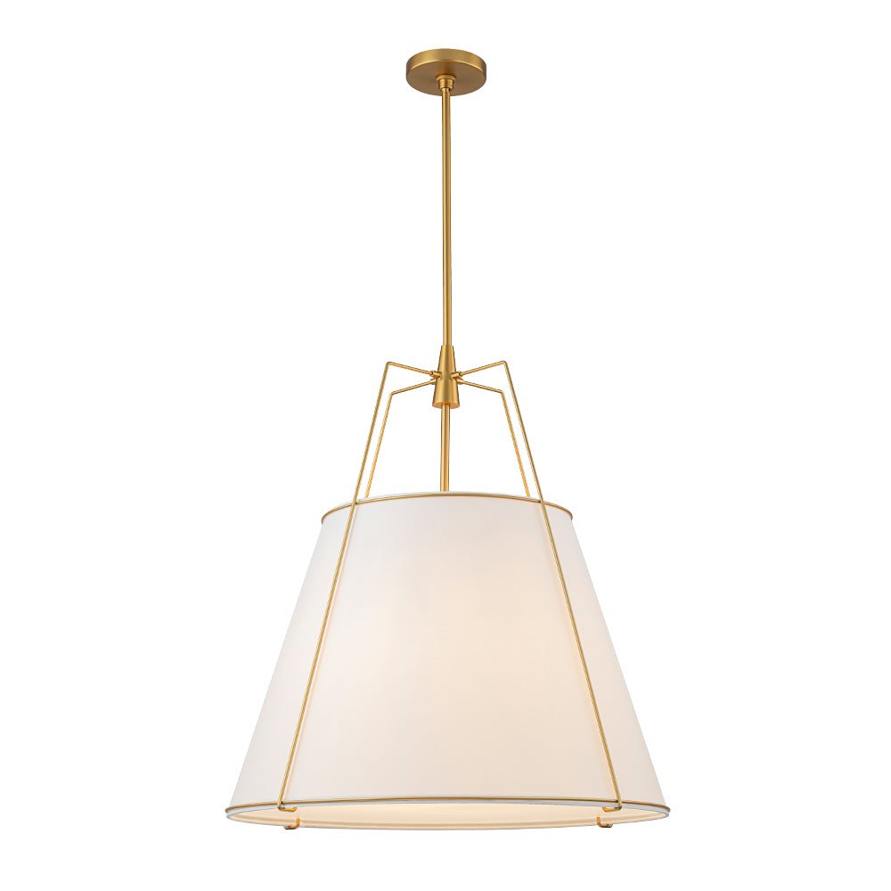 (OpenBox) Modern Fabric Conical Drum Cage Pendant Light