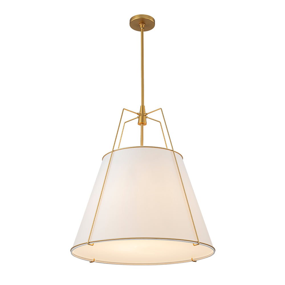 (OpenBox) Modern Fabric Conical Drum Cage Pendant Light