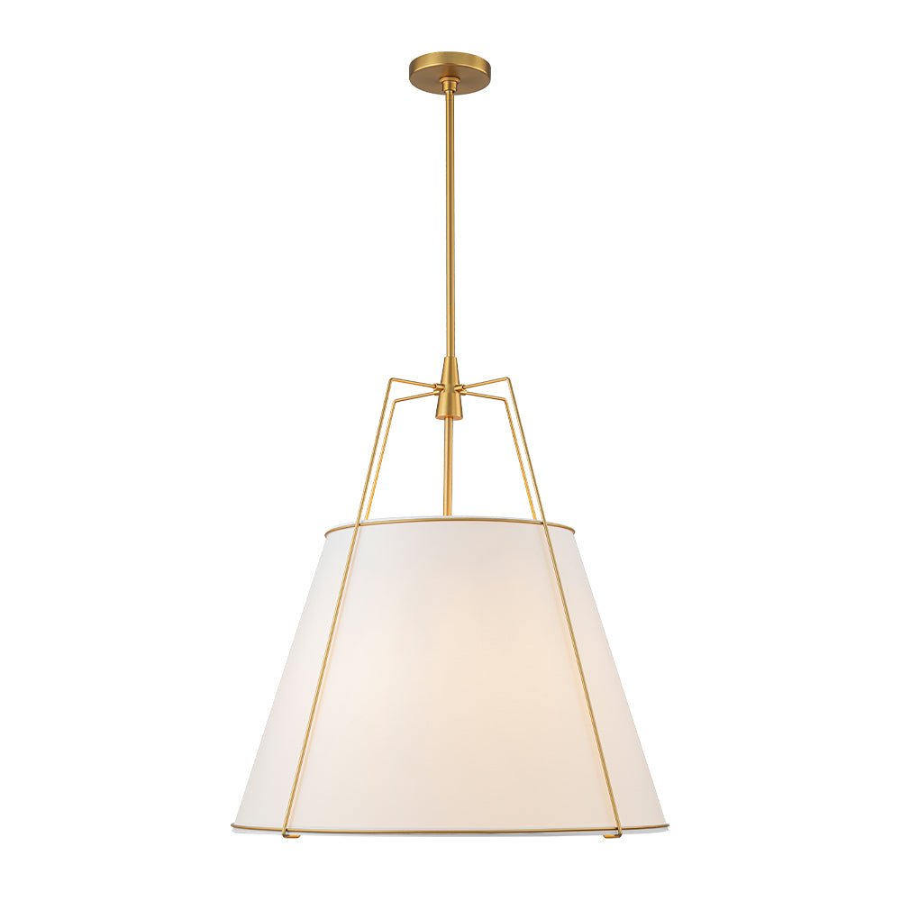 (OpenBox) Modern Fabric Conical Drum Cage Pendant Light