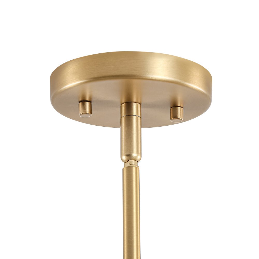 Shine Opal Glass Globe Linear Branch Island Chandelier
