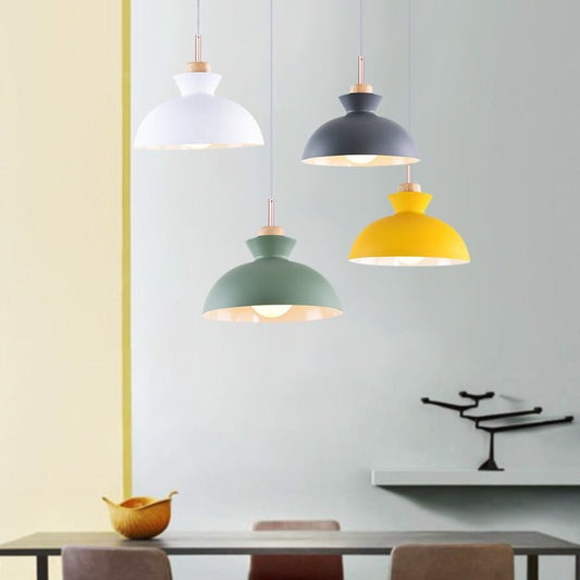 Scandinavian 1-light Dome Pendant Light