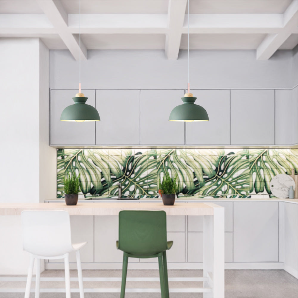 Scandinavian 1-light Dome Pendant Light