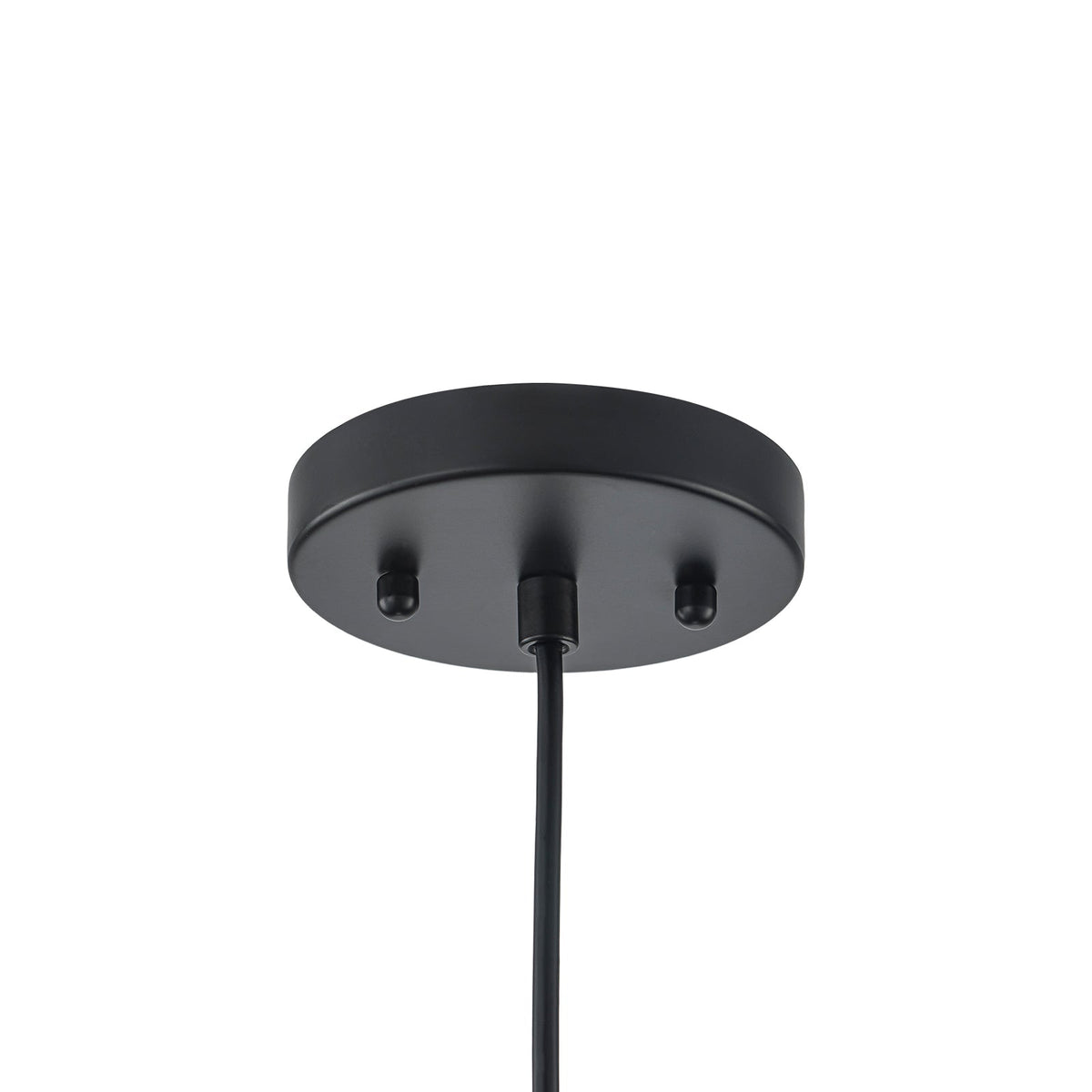 1-Light Smoked Grey Tinted Glass Bell Kitchen Pendant