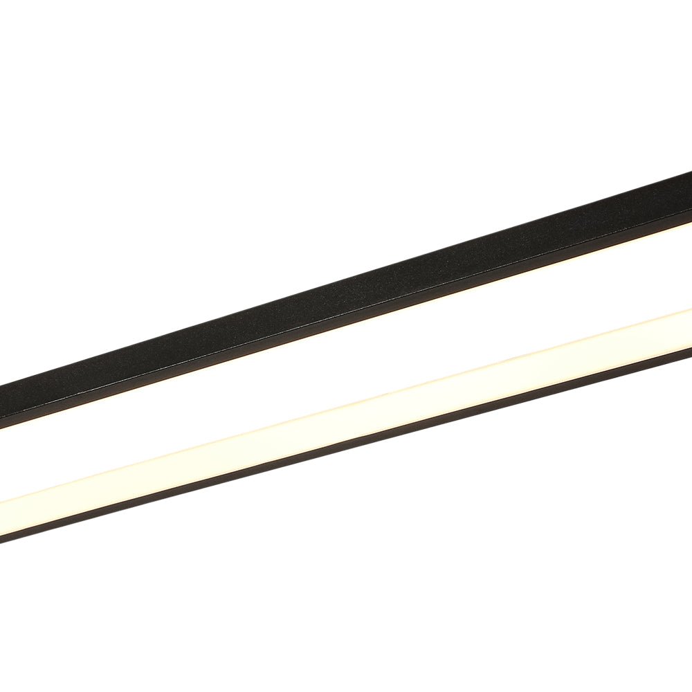 Black Brass Oval Ring Dimmable LED Semi Flush / Wall Light