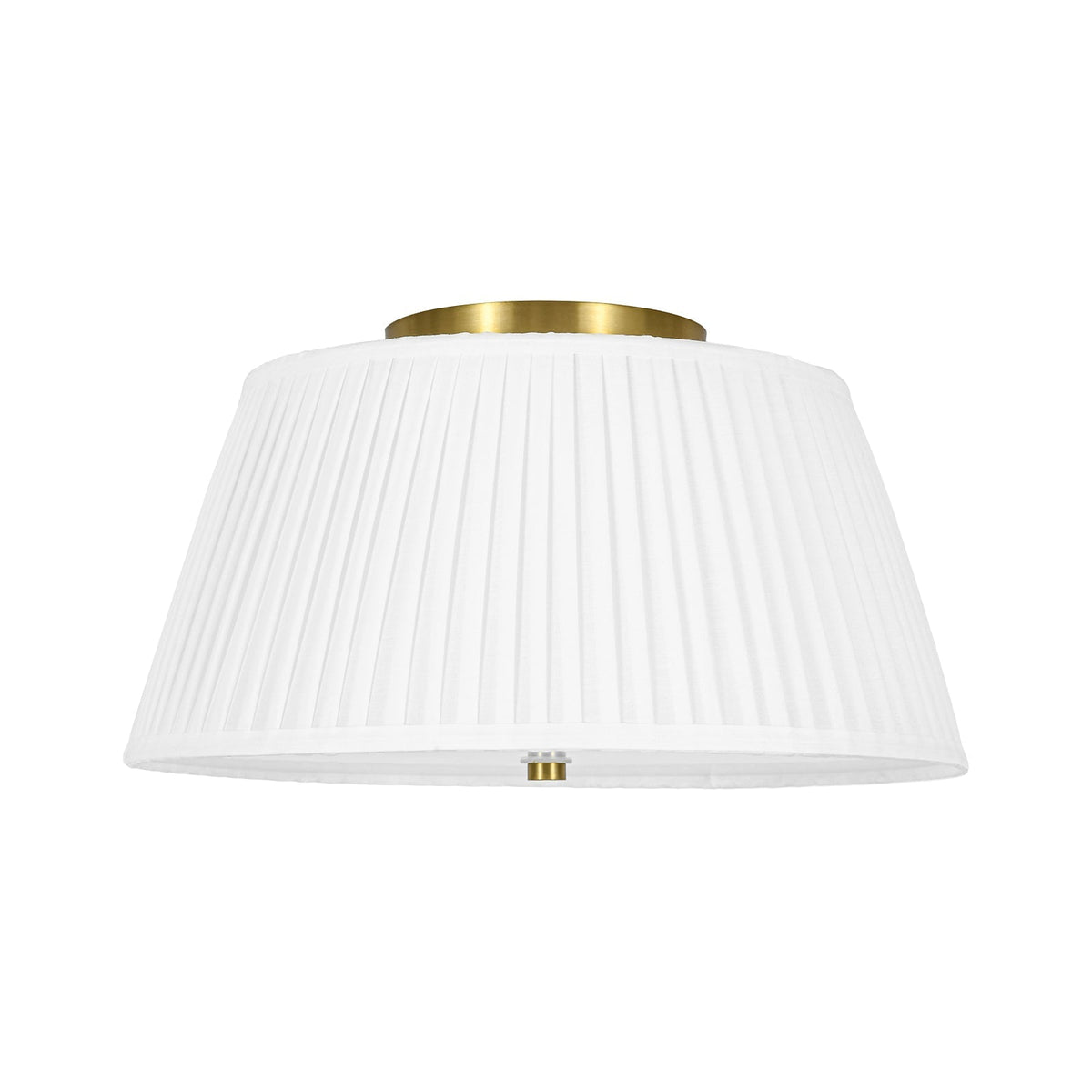 Boho 3-Light Round Pleated Fabric Drum Cage Flush Mount