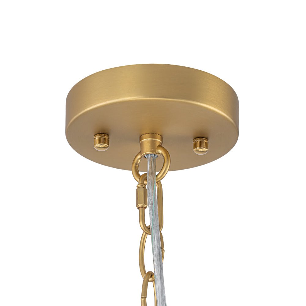 Tiered Opal Swirl Glass Round Semi Flush Mount Chandelier