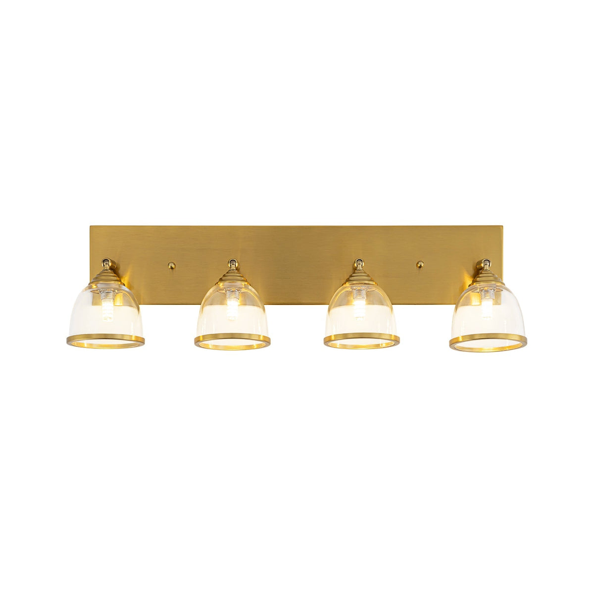 Brass Spotlight Adjustable Glass Bell Linear Semi Flush Track Light