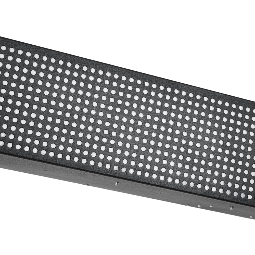 Farmhouse Black Mesh Wood Dimmable LED Oval Ceiling Light