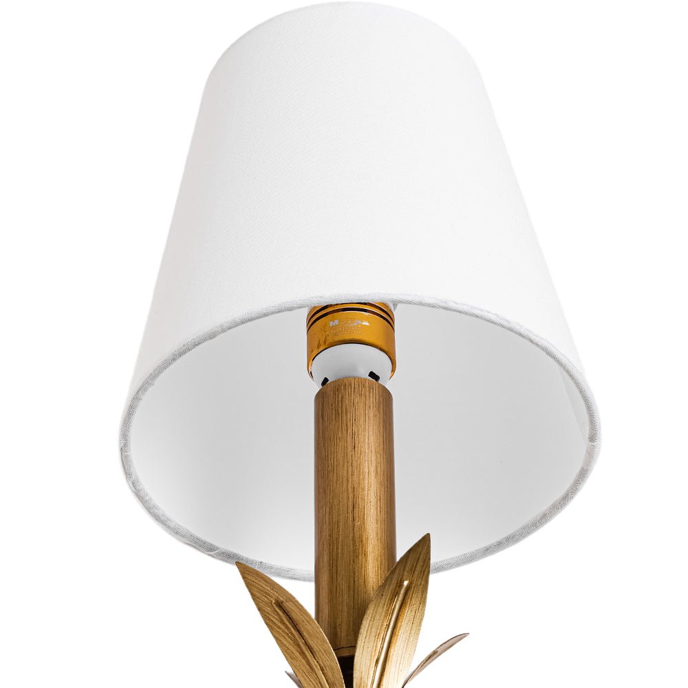 French Country 1-Light Fabric Conical Vanity Wall Sconce
