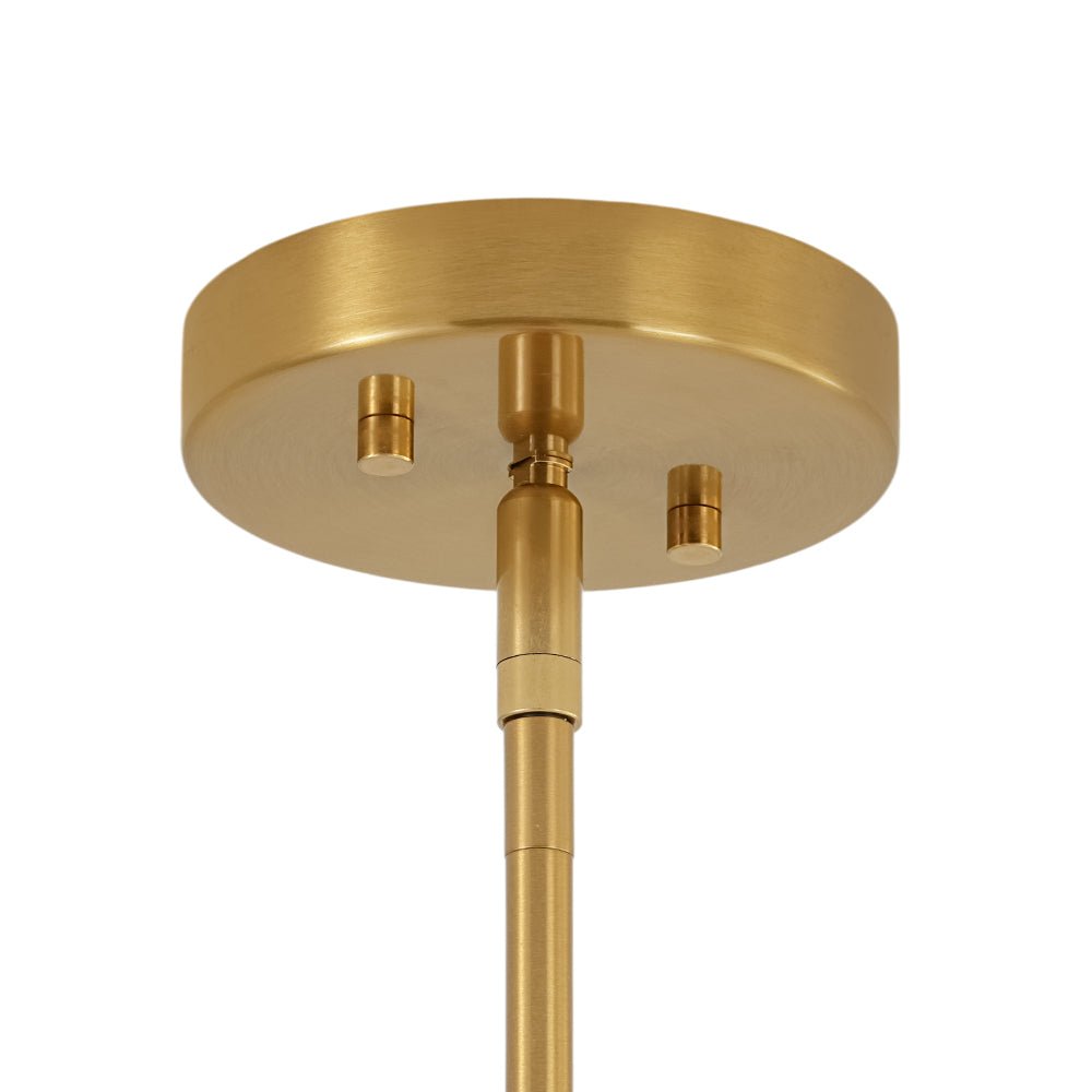 French Luxe Brass 4-Light White Linen Shade Candle Chandelier
