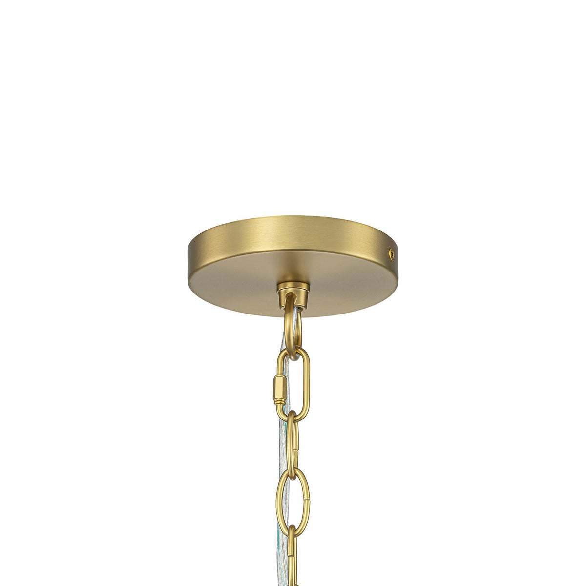 Glam Brass Opal Swirl Glass Round Tiered Chandelier