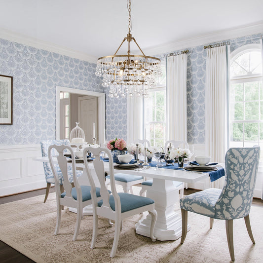 Glam Luxe Brass Tiered Crystal Raindrop Round Chandelier