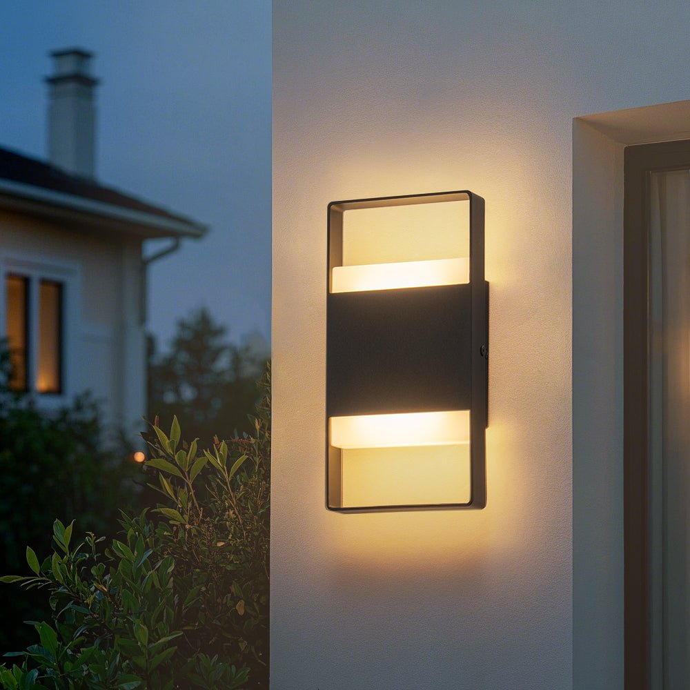 IP54 Minimalist Rectangle Dimmable LED Outdoor Wall Light