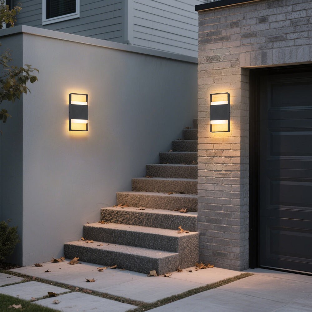 IP54 Minimalist Rectangle Dimmable LED Outdoor Wall Light
