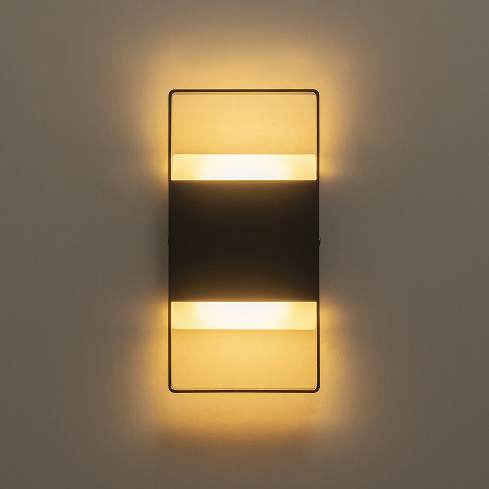 IP54 Minimalist Rectangle Dimmable LED Outdoor Wall Light