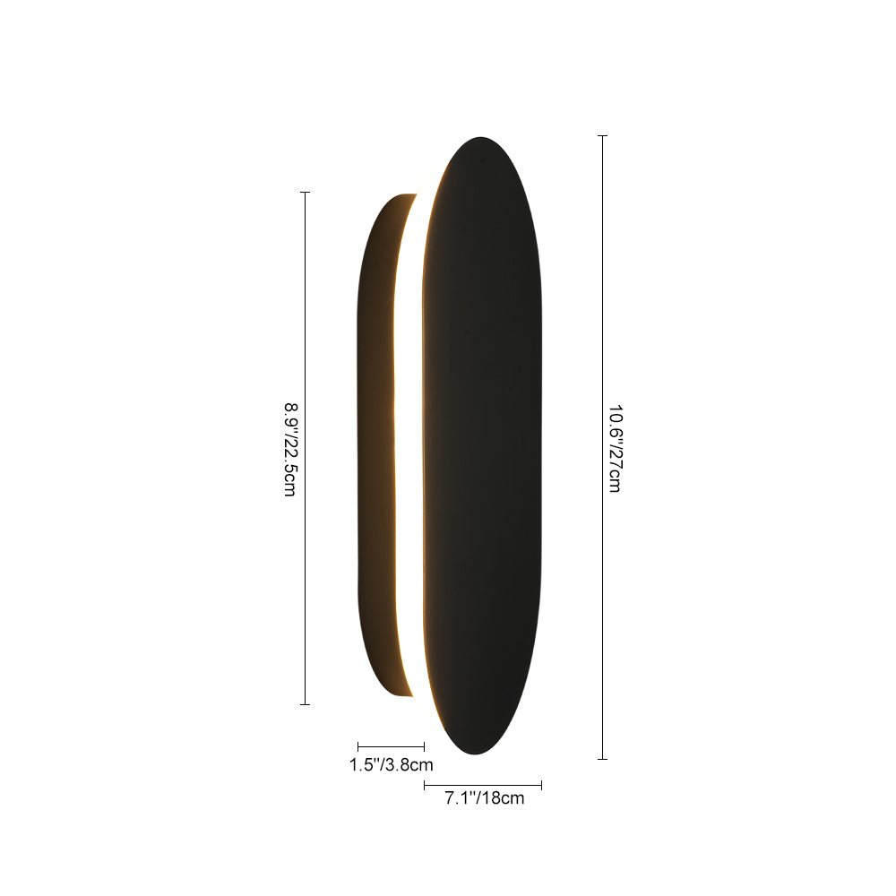 Mini Oval Pad LED Wall Light Ceiling Fixture