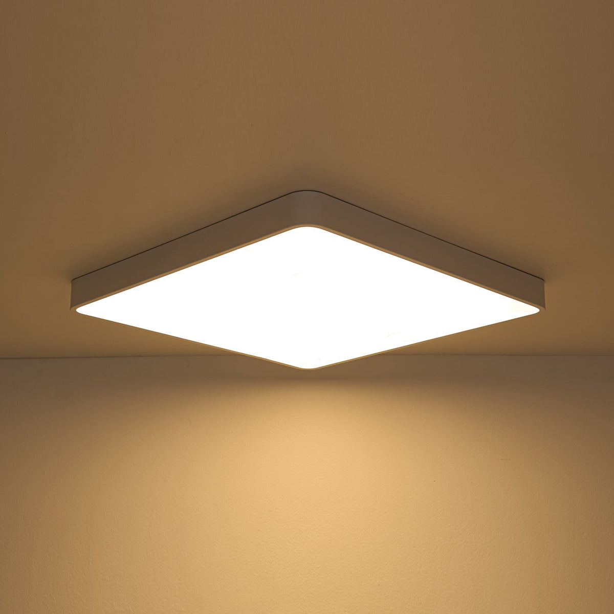 Minimalist Dimmable LED Square Flush Mount Ceiling Light