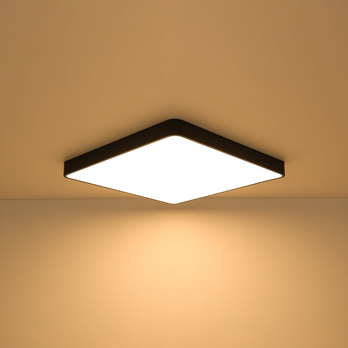 Minimalist Dimmable LED Square Flush Mount Ceiling Light