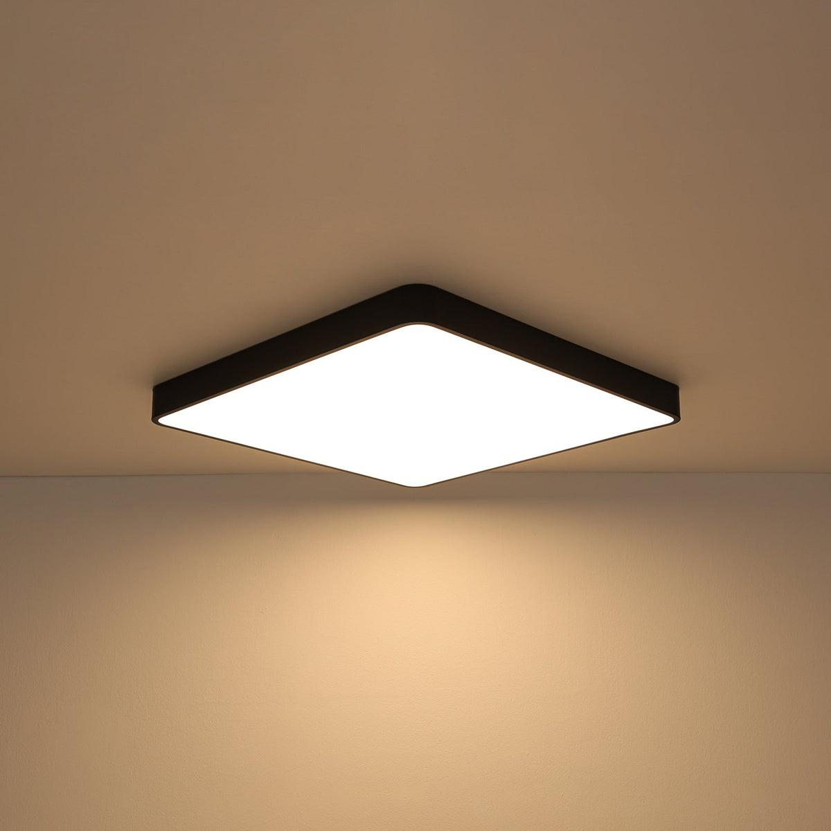 Minimalist Dimmable LED Square Flush Mount Ceiling Light