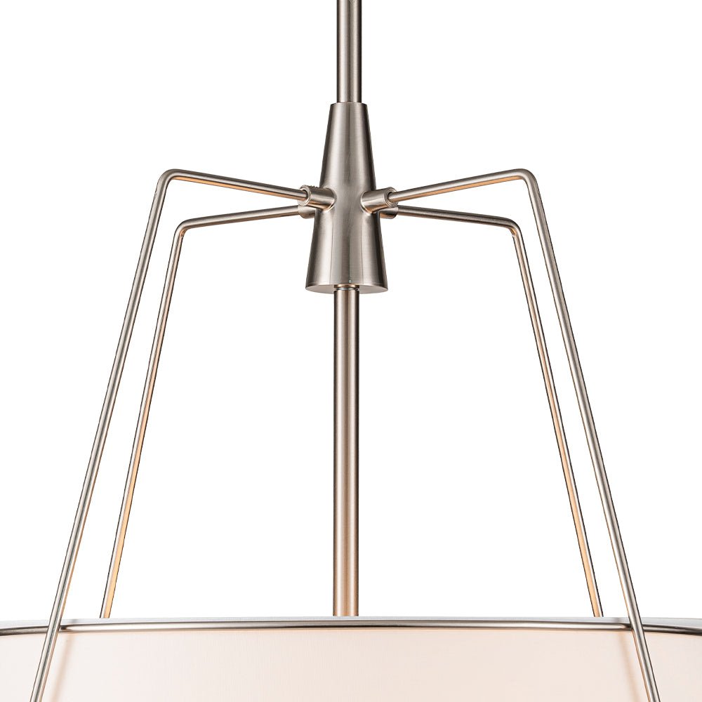 (OpenBox) Modern Fabric Conical Drum Cage Pendant Light