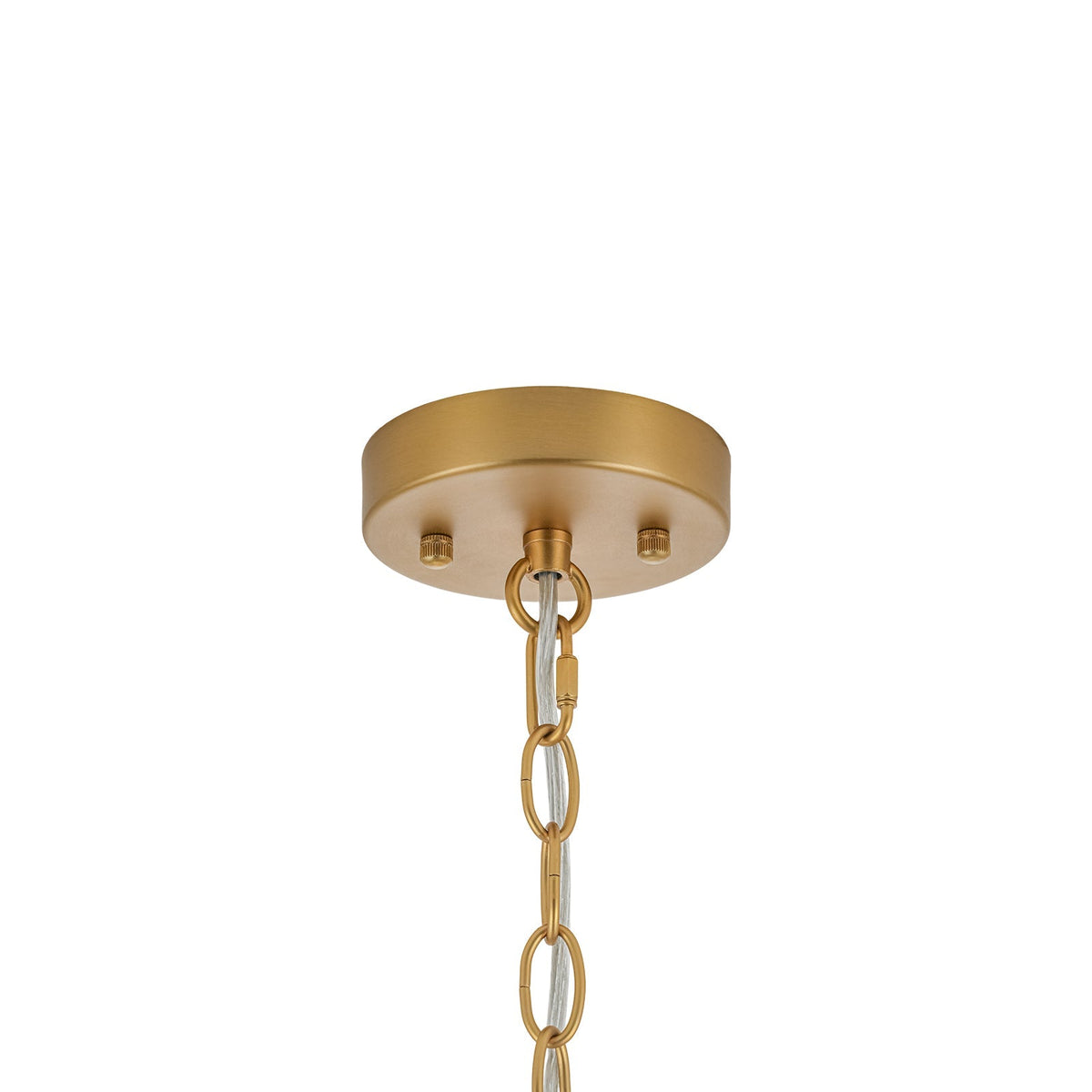 Tiered Water Ribbed Glass Round Semi Flush Chandelier